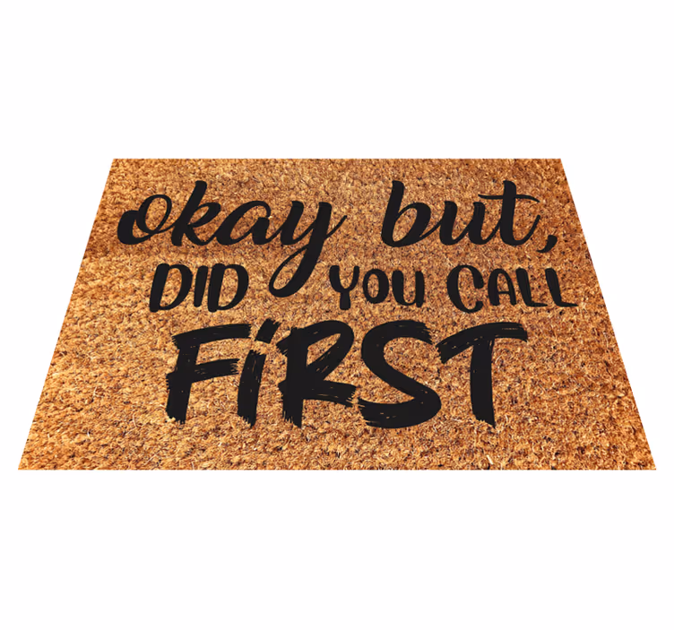 Vinyl Teppich Eingang lustiger spruch willkommen - TenStickers