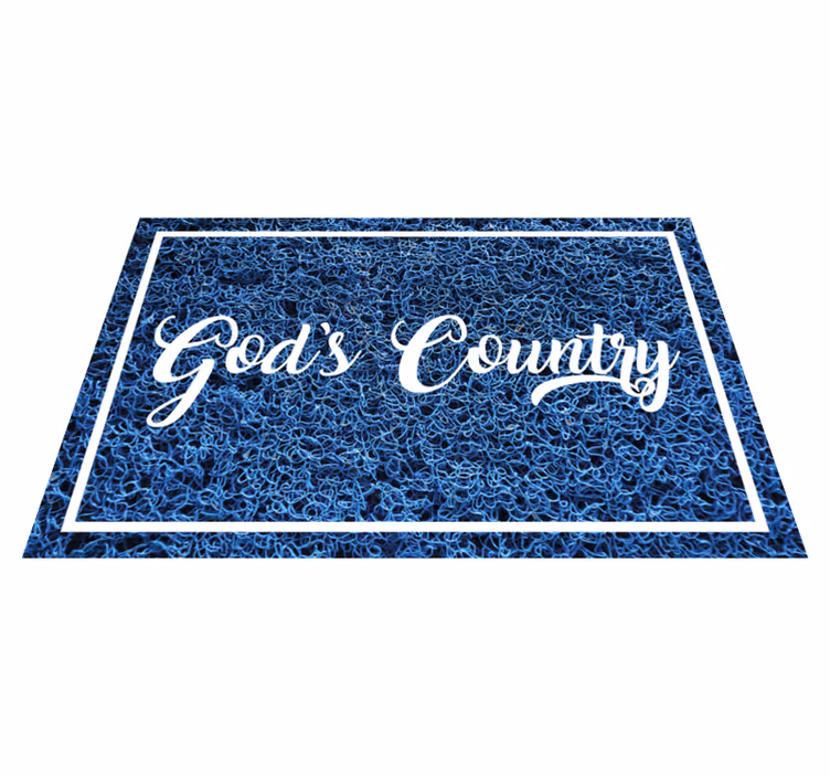 Vinyl Teppich Text gottes land-satz - TenStickers