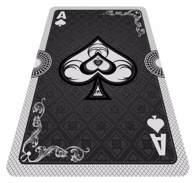 Vinyl Teppich Spiele spielkarten-ass - TenStickers