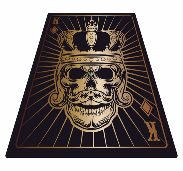 Vinyl Teppich Halloween totenkopf-kronen-motiv - TenStickers