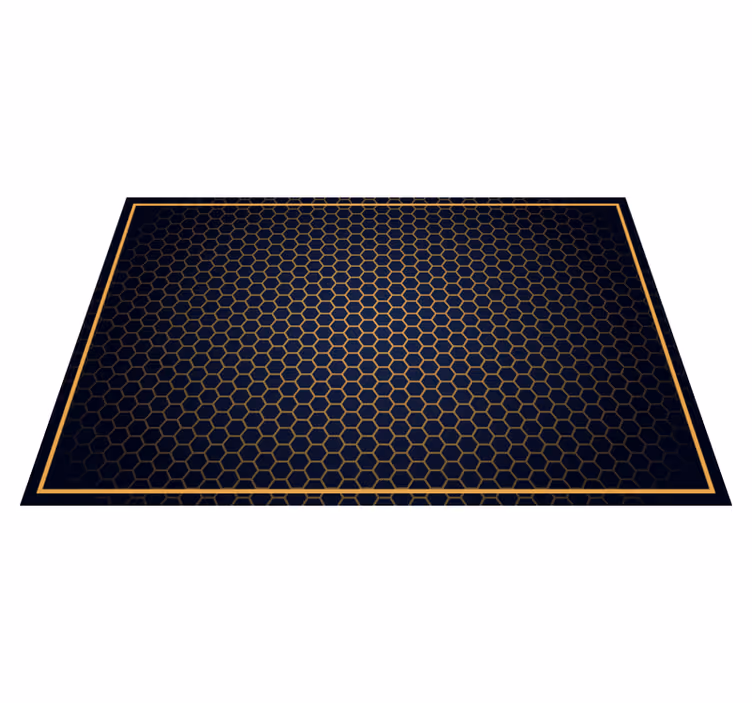 Vinyl Teppich geometrisch waben-chic - TenStickers