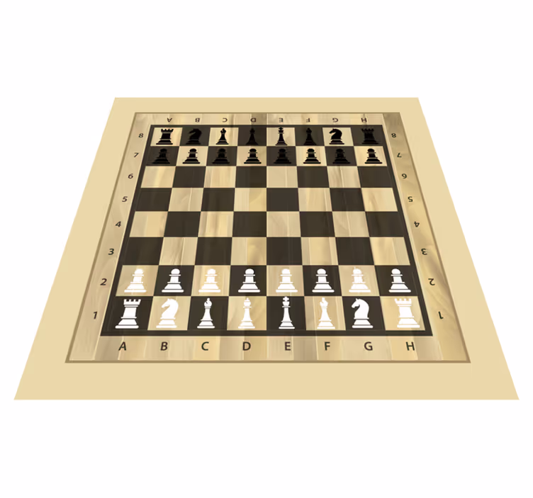 Vinyl Teppich Spiele schachspielfläche - TenStickers