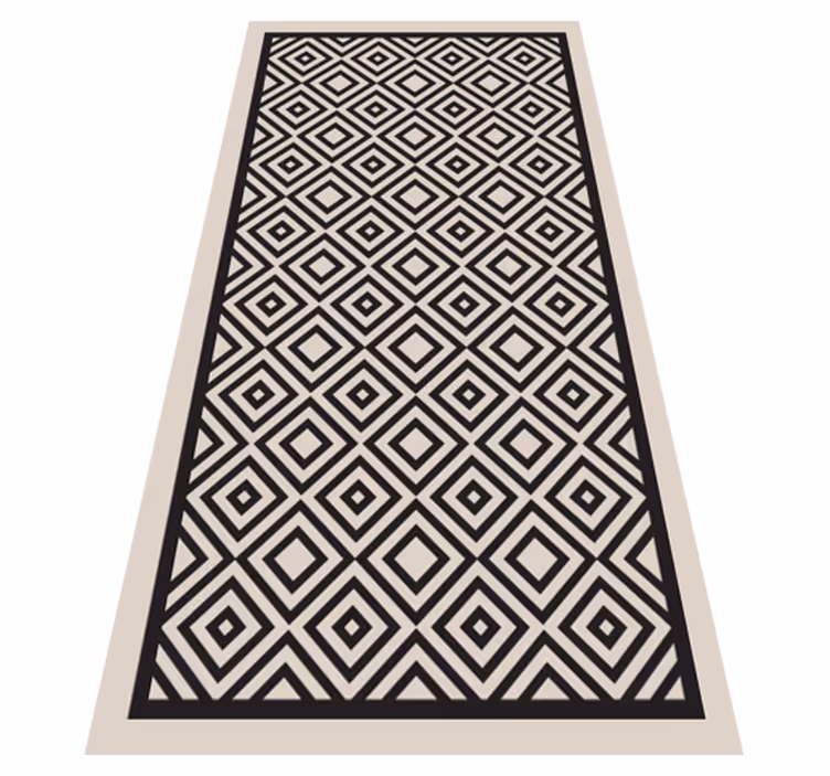 Vinyl Teppich geometrisch rautenmusterspiel - TenStickers