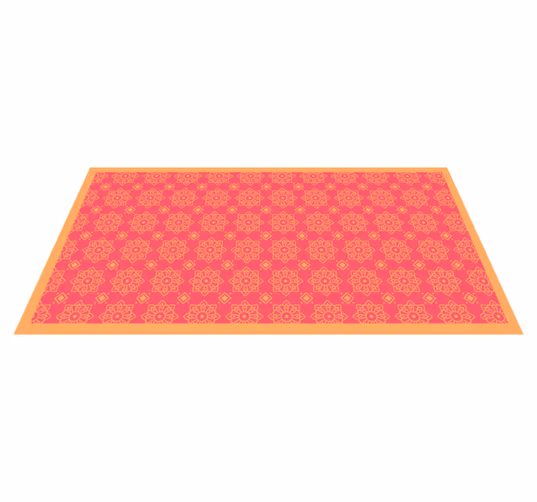 Vinyl Teppich Wohnzimmer raffinierte rosa fliesen - TenStickers
