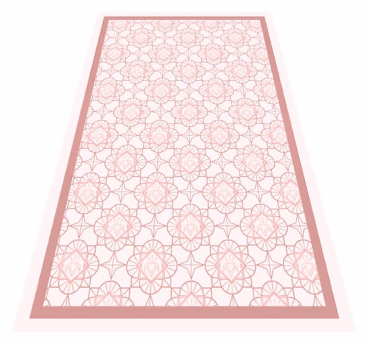 Vinyl Teppich Baby florale geometrie - TenStickers