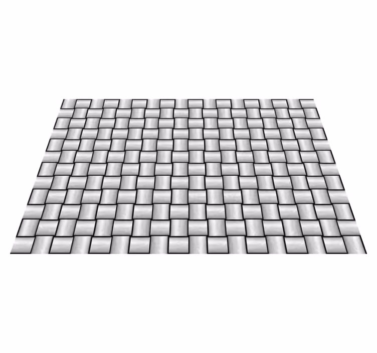 Vinyl Teppich Marmor graues quadratmotiv - TenStickers
