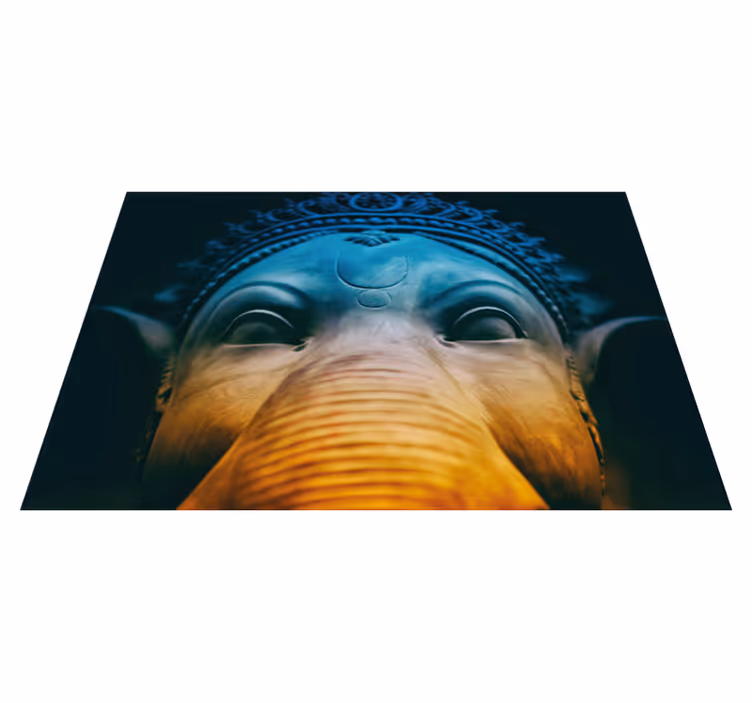 Vinyl Teppich Ethnisch ätherische elefantengesichter - TenStickers