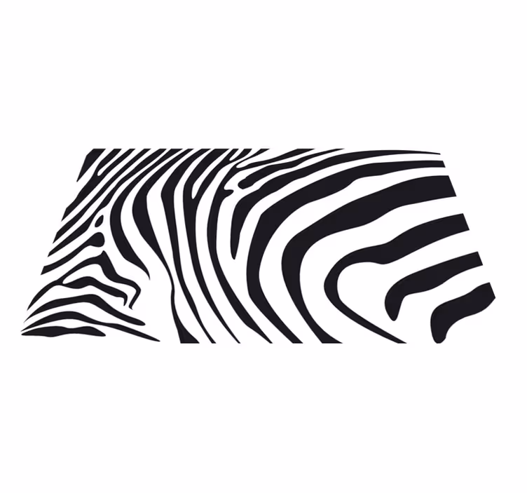 Vinyl teppich tiermuster zebra streifen - TenStickers