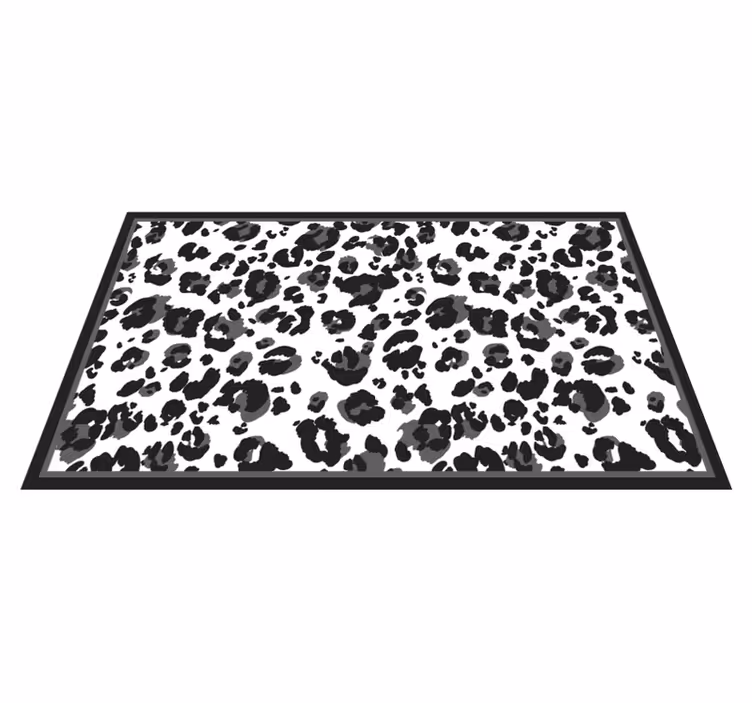 Vinyl Teppich Tiermuster schwarzes fleckenmuster - TenStickers