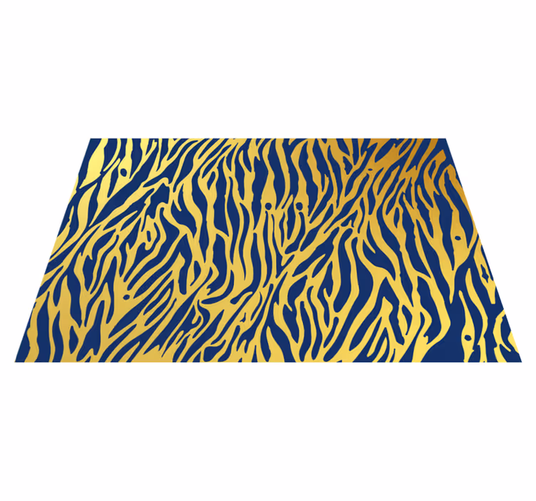 Vinyl teppich tiermuster im zebra streifen design - TenStickers
