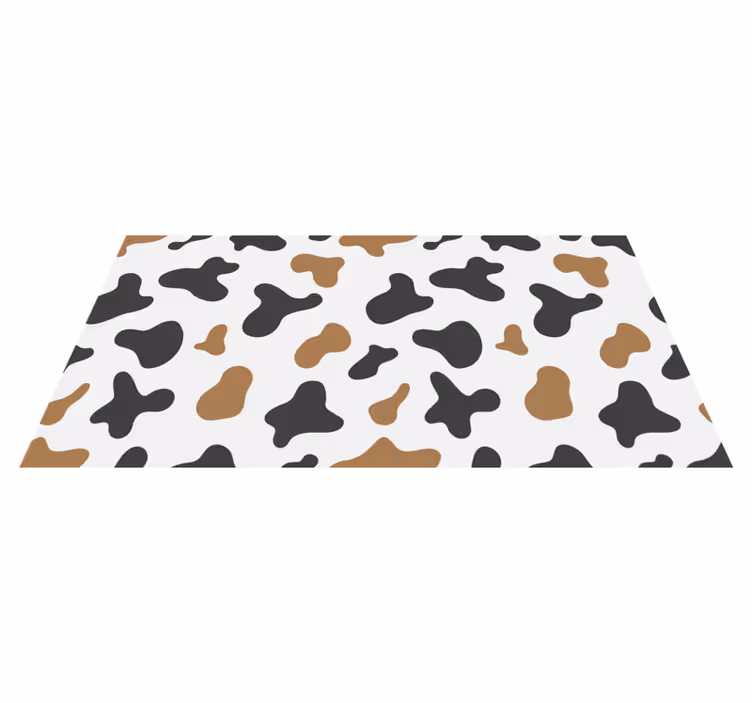 Vinyl Teppich Tiermuster kuhfelldruck - TenStickers