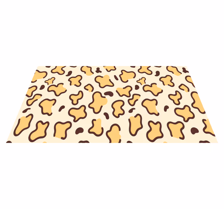 Vinyl Teppich Tiermuster große leopardenformen - TenStickers