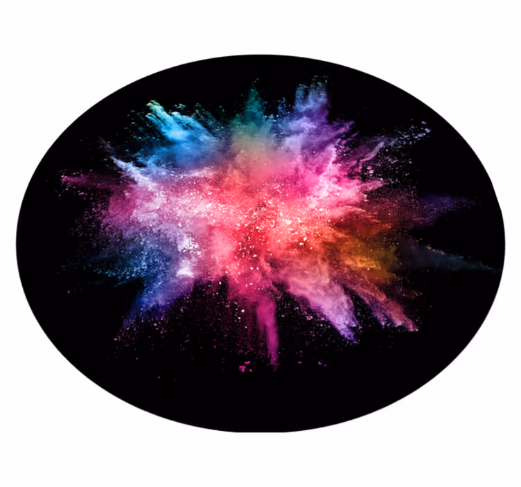 Vinyl Teppich Schlafzimmer bunte abstrakte explosion - TenStickers