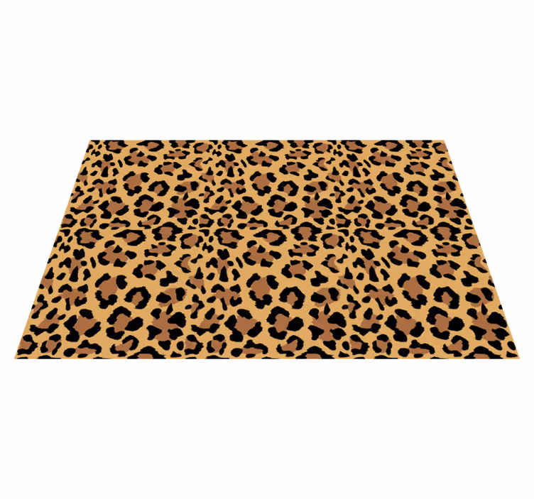 Vinyl teppich tiermuster leopardmuster - TenStickers