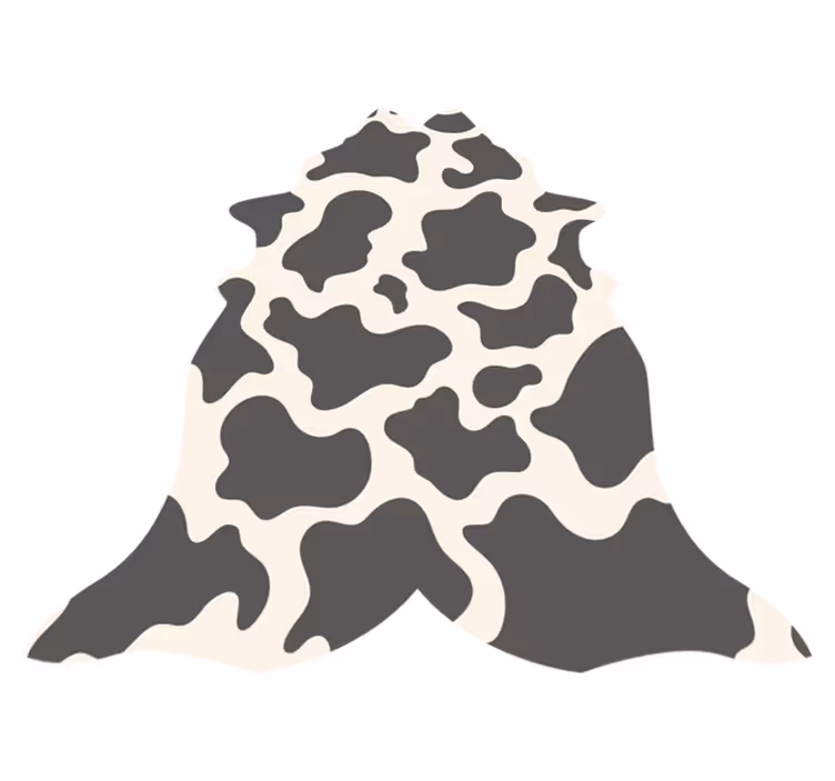 Vinyl teppich tiermuster im kuhfell-design - TenStickers