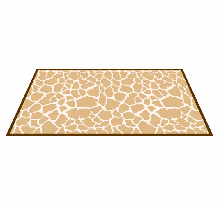 Vinyl Teppich Tiermuster giraffenfleckenmuster - TenStickers