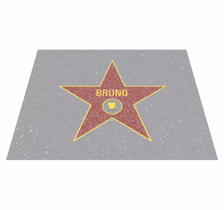 Vinyl Teppich mit Namen sternerkennung - TenStickers