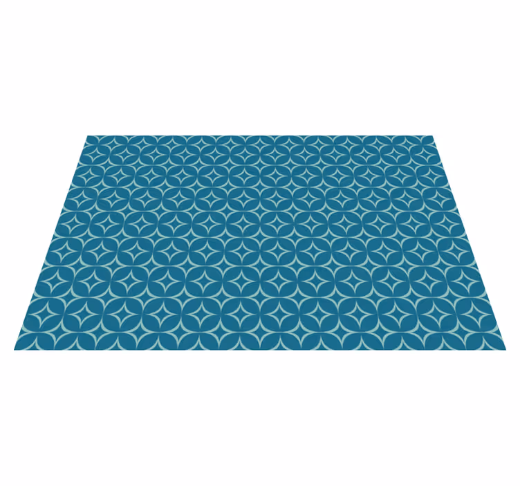 Vinyl Teppich geometrisch matte mit kreisförmigem muster - TenStickers