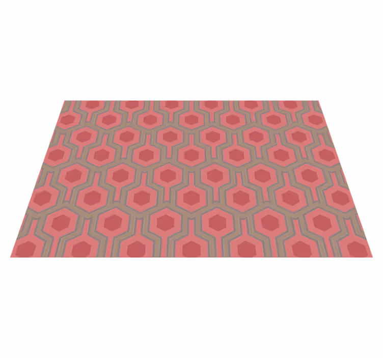 Vinyl Teppich geometrisch wabenkonfiguration - TenStickers