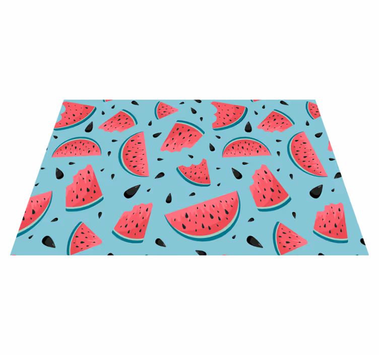 Vinyl Teppich Küche wassermelonenscheiben-motiv - TenStickers