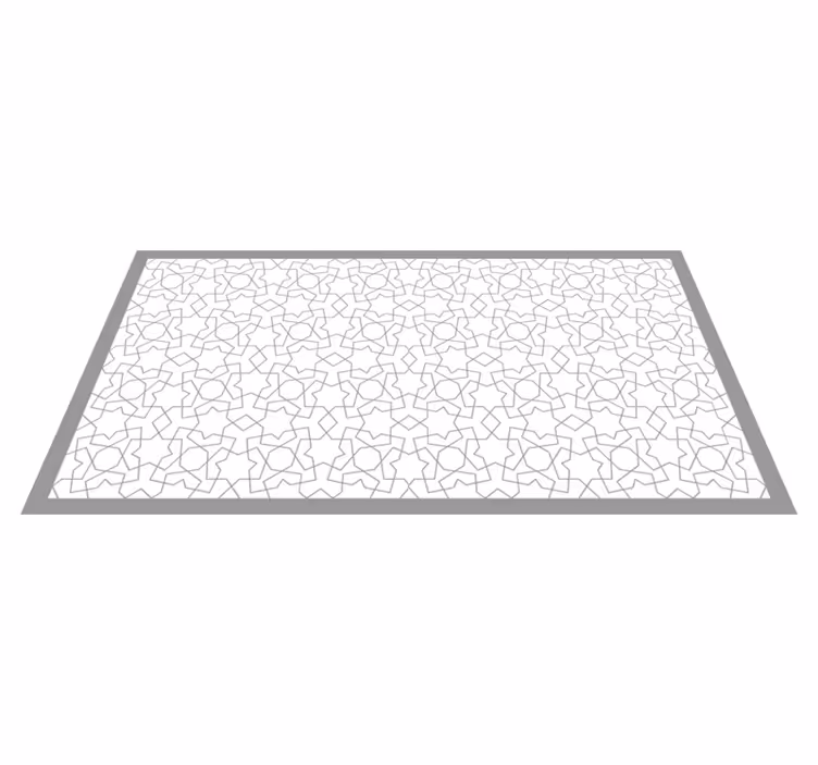 Vinyl teppich mosaik mit eleganten geometrischen motiven - TenStickers
