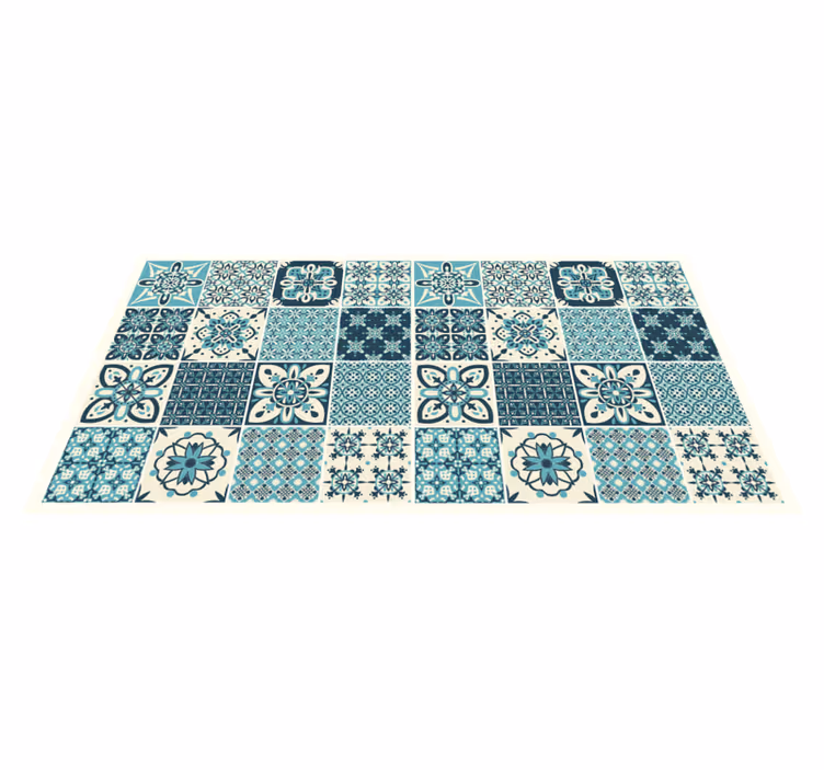 Vinylteppich Badezimmer Portugiesische mehrfarbige formen - TenStickers