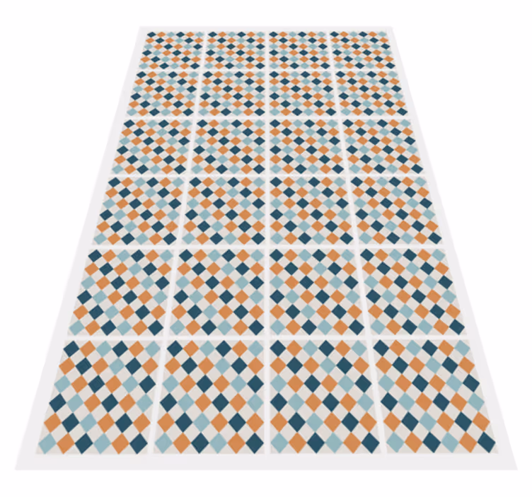 Vinyl Teppich Badezimmer abstrakte geometrische fliesen - TenStickers