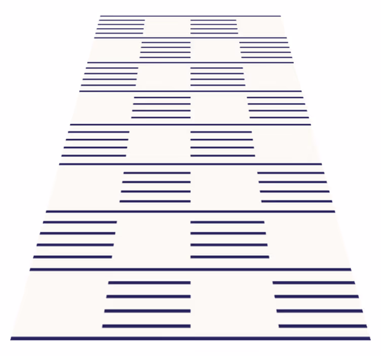 Vinyl Teppich Wohnzimmer stilvolle lineare muster - TenStickers
