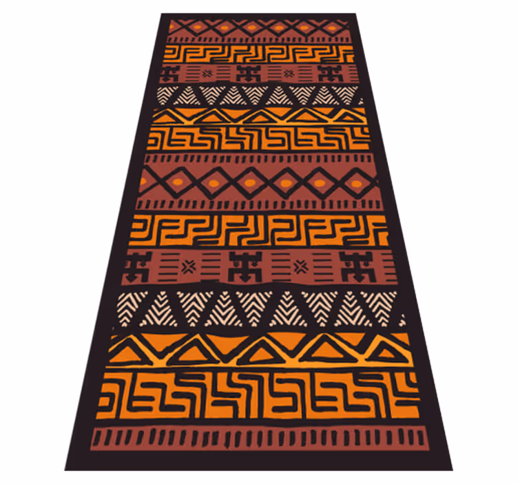 Vinyl Teppich Ethnisch stammes-geometrische muster - TenStickers