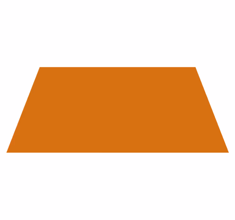 Vinyl Teppich Wohnzimmer einfarbige orange oberfläche - TenStickers