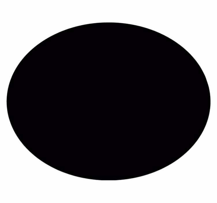 Vinyl Teppich schwarz kreisförmiges design - TenStickers