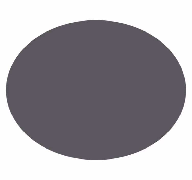 Vinyl Teppich grau rund einfarbig - TenStickers