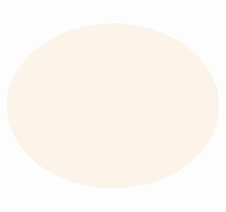 Vinyl Teppich rund weiche creme - TenStickers