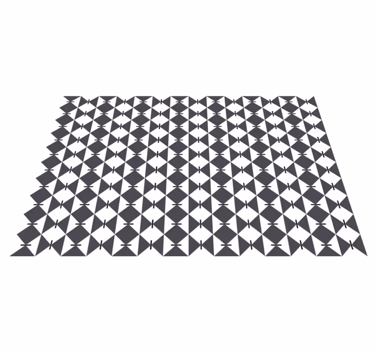 Vinyl Teppich geometrisch modernes rautenmuster - TenStickers