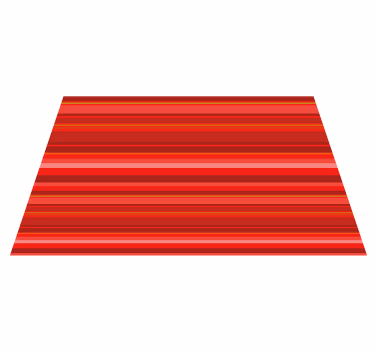 Vinyl Teppich gestreift leuchtend rotes muster - TenStickers