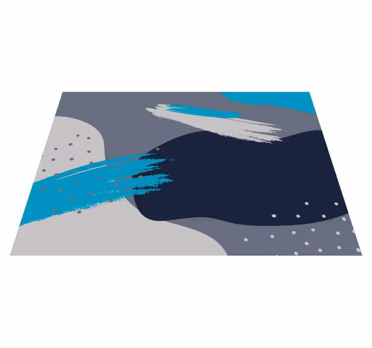 Vinyl Teppich modern abstraktes spritzmuster - TenStickers
