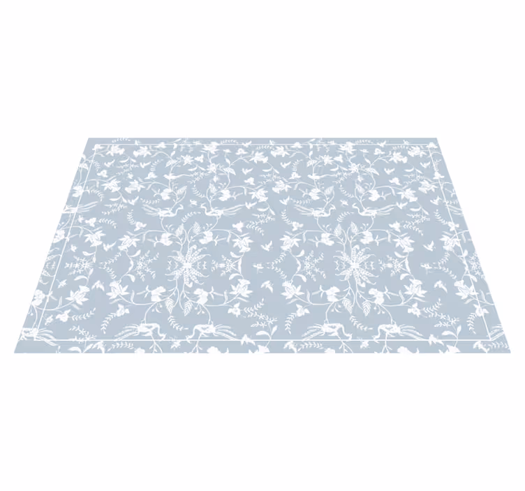 Vinyl Teppich Blumen raffinierte botanische motive - TenStickers