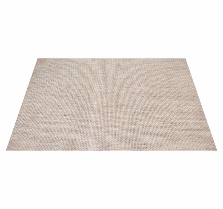 Vinyl Teppich nordisch natürliche beige Baumwollstruktur - TenStickers