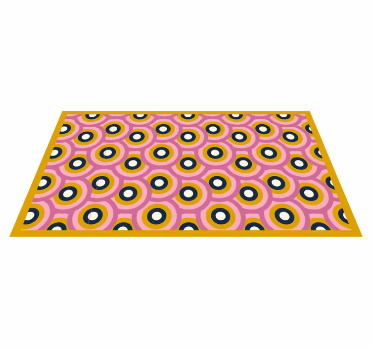 Vinyl Teppich geometrisch kreisförmige farbfusion - TenStickers