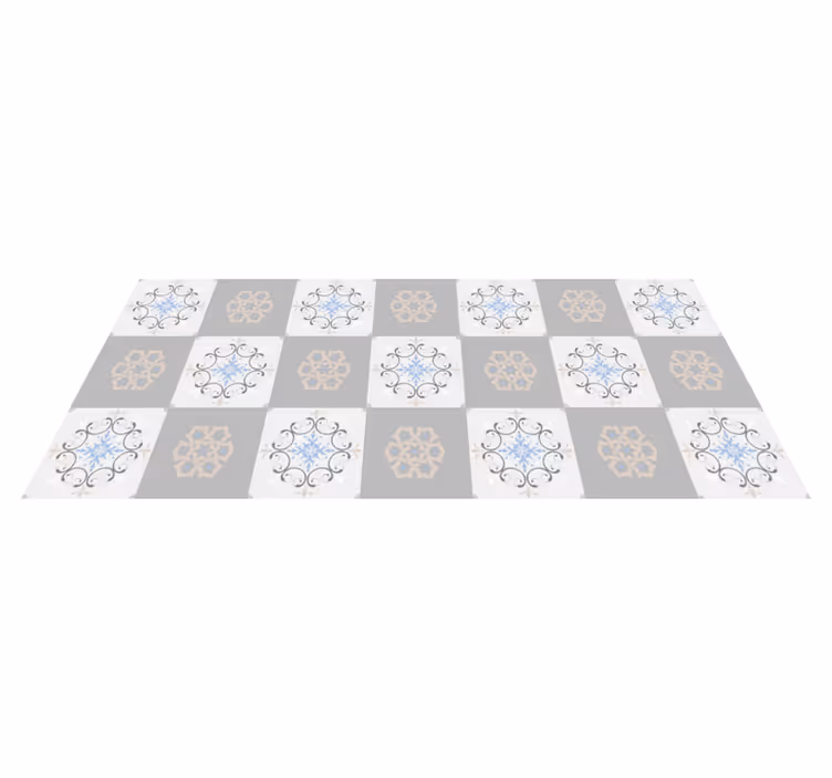 Vinyl teppich fliesenoptik mit anspruchsvoller textur - TenStickers