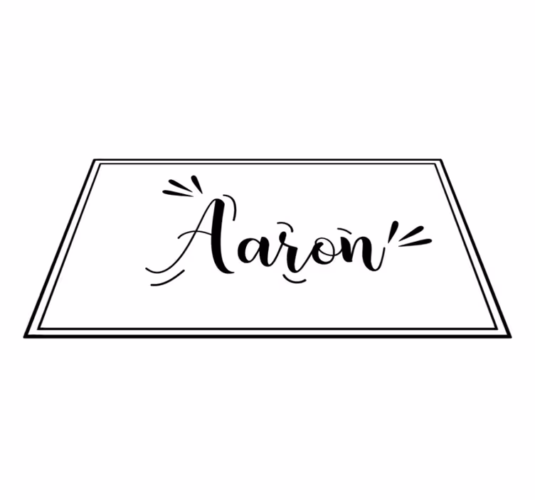 Vinyl teppich schlafzimmer minimalistischer name - TenStickers