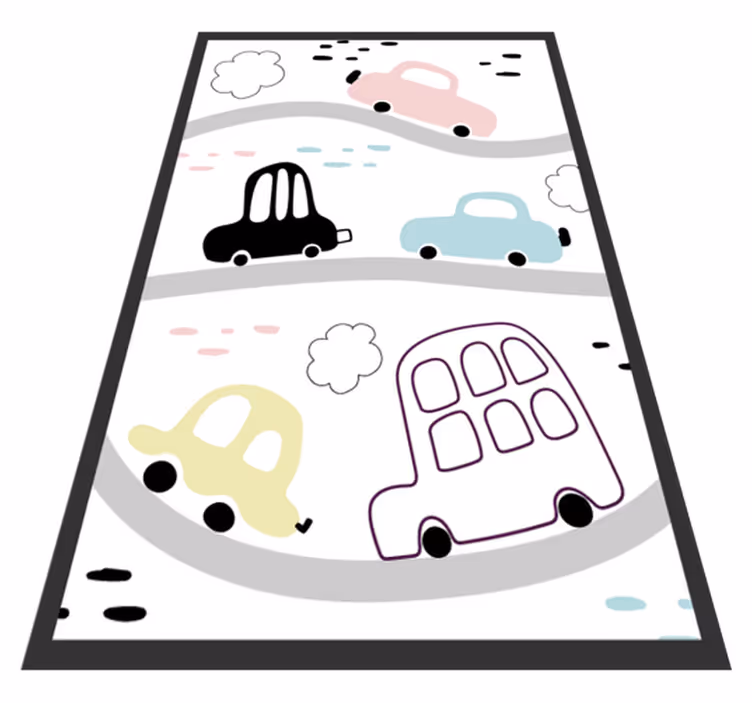 Vinyl Teppich Baby skandinavische straßen - TenStickers