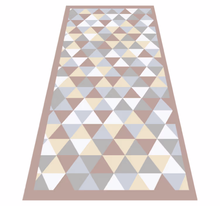 Vinyl Teppich geometrisch dreieckige farbpalette - TenStickers