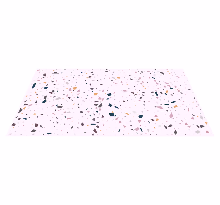 Vinyl teppich küche klassischer rosa terrazzo - TenStickers
