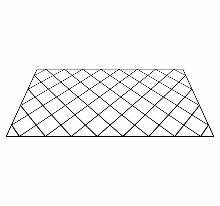 Vinyl Teppich geometrisch elegante schwarze muster - TenStickers