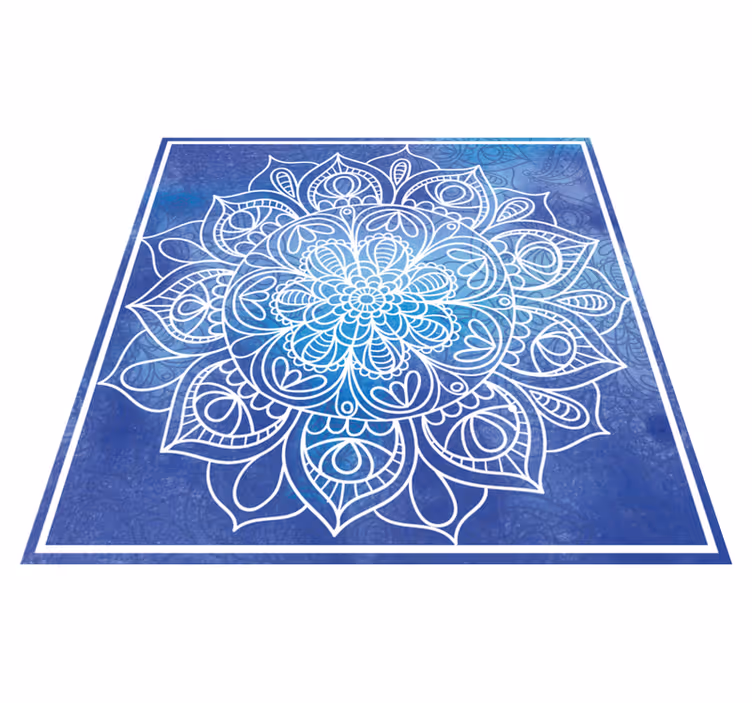 Vinyl Teppich Mandala aufwendiges blumenmotiv - TenStickers