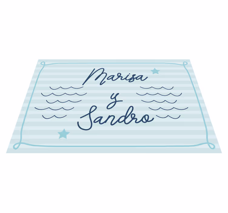 Vinyl Teppich Schlafzimmer namen von marinepaaren - TenStickers