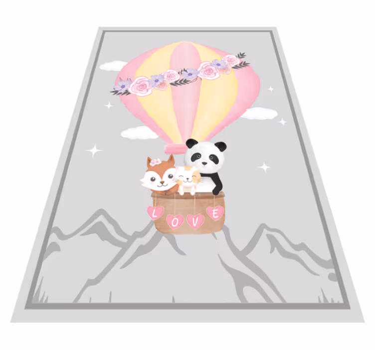 Vinyl Teppich Kinderzimmer heißluftliebe - TenStickers