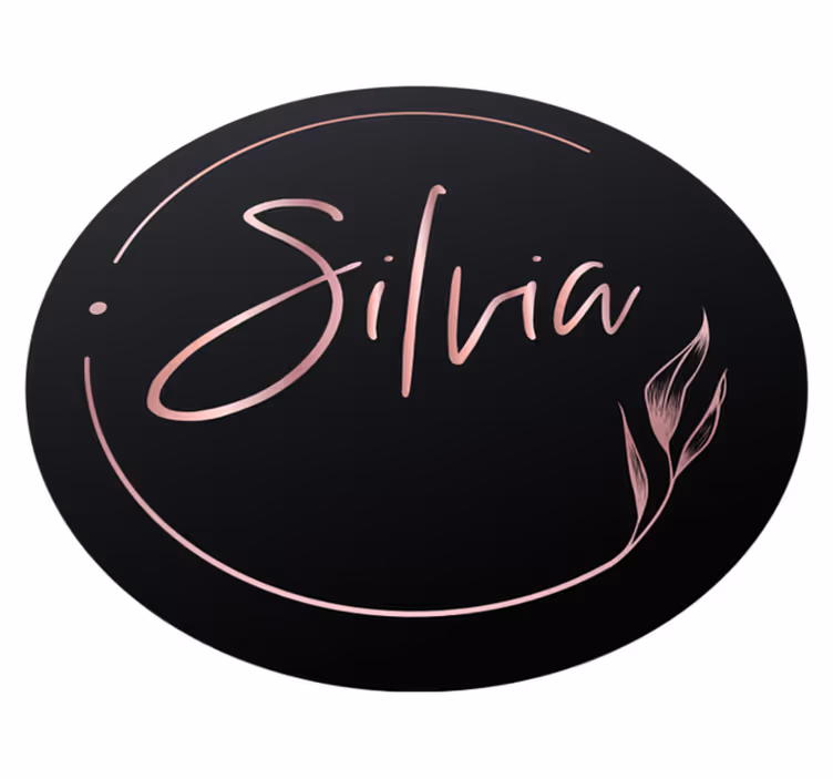 Vinyl teppich jugendzimmer eleganter wunschname - TenStickers