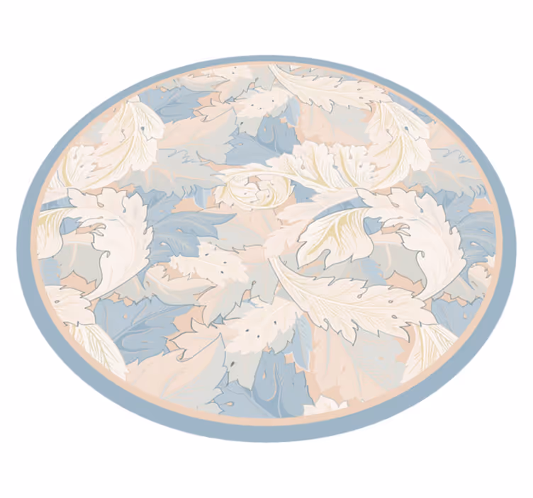 Vinyl Teppich Blumen weiches blattmuster - TenStickers